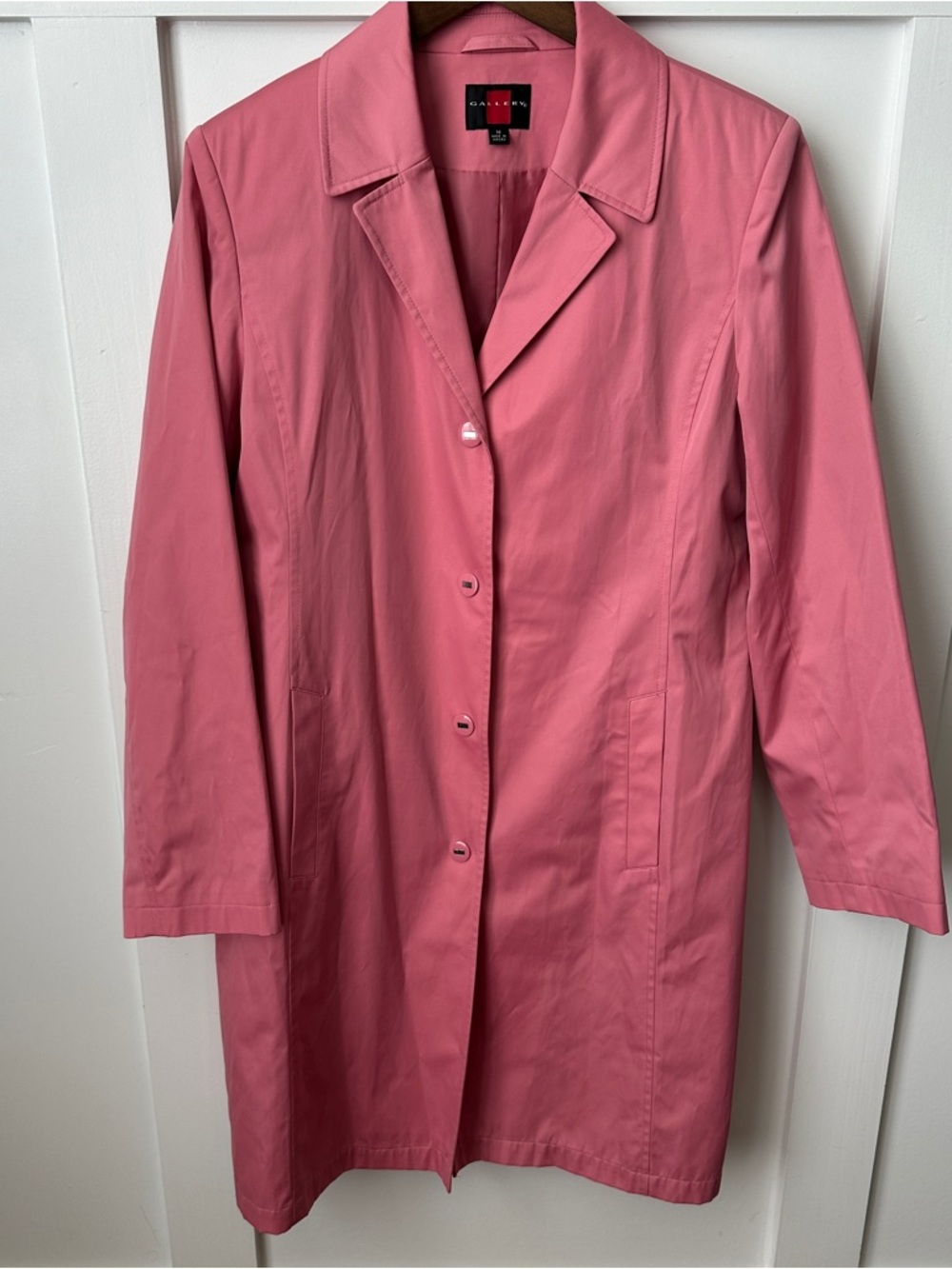 Gallery Pink Women's Trench Coat